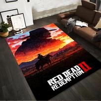 Red Dead Redemption II Cowboy Art Rug Non-slip rug suitable for living room and bedroom sofas sofas 70x100cm( 27x39in )