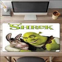 Shreko tema pelės kilimėlis, neslystantis guminis pagrindas, daugiafunkcinis biuro ir namų dekoras, puikiai tinka darbo vietos personalizavimui. 50cmx100cm