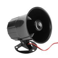 DC12V 15W laidinis signalizatorius garsiai skambantis ragas su laikikliu namų apsaugos sistemai black