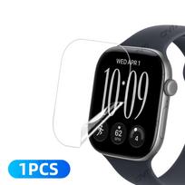 Hydrogel Film for Apple Watch Series 12 42mm/46mm Anti-scratch HD Full Coverage Protective Screen Film Accessories for Watch S12 46mm black