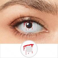 Pseyeche Helovino kontaktiniai lęšiai Ghoul Vampire Eye Contacts Red Bloodshot kontaktiniai lęšiai Crazy lęšiai 1 pora Cosplay akių lęšiai 14.5mm brown