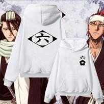 Man Woman Anime Bleach Hoodie White Cosplay Unohana Retsu Kotetsu Isane Streetwear Unisex 4XL white