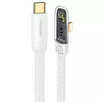 USAMS Iceflake Series SJ583USB02 data transfer and charging cable | USB-C to Lightning | 20W | 1.2m | white