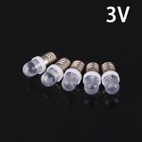 5 vnt. E10 LED lemputė E10 DC 3V 6V 12V 24V prietaiso lemputė E10 indikatorinė lemputė senamadiškas žibintuvėlis žibintas pasidaryk pats darbas mini švieselė 3V