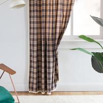 Užuolaidos Baigtos Kalėdinės Žalios Languotos Retro Mažo Lango Virtuvės Užuolaida Pusiau Užtemdanti Plaukiojanti Užuolaida height 160 * width 150cm