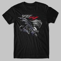Klasikinis japoniškas motociklas YZF R1 RN12 Drakono įkvėpimas T-shirt 100% medvilnė apvalia kaklo iškirpte vasarinis trumpomis rankovėmis laisvalaikio vyriškas T-shirt 2XL gray