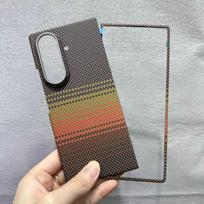 Samsung Z Fold7 Itin plonas anglies pluošto magnetinis dėklas, Vidurinės ašies Nano PC apsauga Samsung Z Fold8 Ultra
