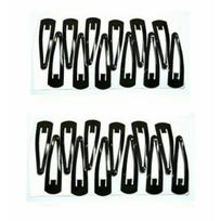 RSINC Black Metal Tic Tac Hair Clips for Women & Girls (Pack of 24) JL154279008178 black