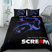 Scream Duvet Cover Set EU Single Double King US Twin Full Queen Size  Bedclothes 150x200cm blue