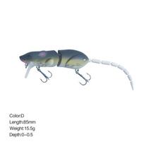 15,5g/15,5cm Pelės Žvejybos Masalai Minnow Vabaliuojantis Uodegėlė Lėtai Skęstantis Dirbtinis Netikras Masalas 9008 Žvejyba B white