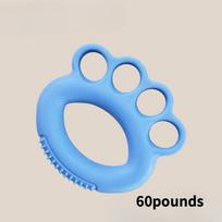Ergonomic Silicone Grip Strength Trainer for Finger Flexibility and Hand Strengthening 60pounds gray