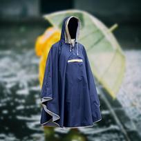 Vaikams Pončas Su Gobtuvu Vandeniui Atsparūs Drabužiai Lietaus Drabužiai Striukė Apsiaustas Lietpaltis Lietaus Paltai Unisex Blue M blue