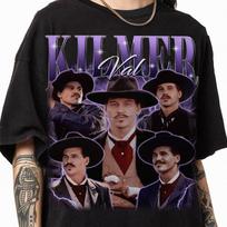 Retro Doc Holiday Tombstone Movie Shirt, Tombstone Lovers Shirt, Gift For Him Or Unisex T-Shirt L gray