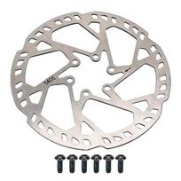 Nerūdijančio plieno dviračių diskinių stabdžių rotorius su varžtais 140/160/180/203/220 mm dviračio stabdžių rotoriaus adapteris Lengvai montuojamas white