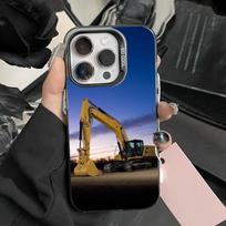 Classic C-Caterpillares Truck Phone Case For iPhone 16,15,14,13,12,11,Pro,Max,Plus,Mini,XS,SE Anti Fall Black Matte Hard Bumper iPhone15promax blue