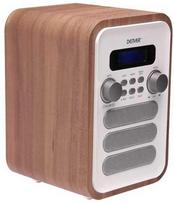 Retro Radio DAB+/FM Denver DAB-48 wood+brown front