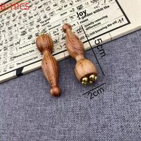 Professional Brass & Rosewood Facial Gua Sha Tool Eye Relaxation Spot Meridians Acupoint Massage Handheld Lotus Seedpod Beauty black