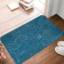 Matematikos simboliai Neslystantis Greitai džiūstantis Durų kilimėlis Cheminės fizikos formulės Dizainas Mokytojo studento dovana Vonios įėjimo kilimas 50X80CM