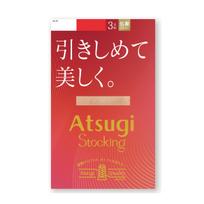 ATSUGI Compression Stockings 3 Pairs Set M-L Ladder-Resistant Anti-Static Women's Pantyhose red