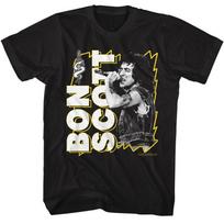 Bon Scott Lightning Frame Music Shirt XXXL gray
