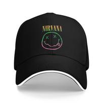 Nirvana Rock Band Sun Baseball Cap Kurt Cobain Summer Casual Trucker Hat For Unisex Adult Tennis Skate Snapback Cap One Size black