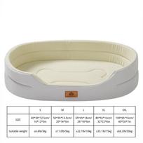 Žieminiai vandeniui atsparūs ortopediniai putplasčio šunų guoliai mažiems, vidutinio dydžio, dideliems šunims Patvari šunų sofa Naminių gyvūnėlių guolis skalbiamas nuimamas užvalkalas M