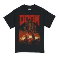 Doom Eternal Grafinis Unisex Marškinėlis Senovinis Tamsaus Žudiko Įkvėptas Marškinėlis M brown