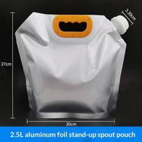 Food Grade Aluminum Foil Spout Pouches Lightproof Heat Cold Resistant For Drinks Sauces Camping Daily Use 10L