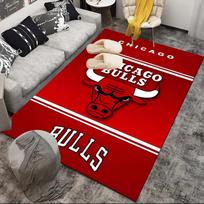Red Bulls Basketball Area Rug Suitable for Indoor And Outdoor,Carpets for Kitchens, Homes, Offices, Living Rooms,Home Decor,Christmas Gift 80cmx120cm white