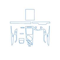 For JAECOO J5/J5 EV 2025-2026 Car Interior Matte Screen Console GPS Navigation LCD Screene TPU Protective Film Anti-scratch PPF Right-hand drive ruda