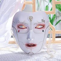 Vyriška suaugusiųjų senovinio stiliaus veido kaukė vakarėlio reikmenys anime cosplay profesionalams elegantiška mechaninė kaukė vakarėlis Style E