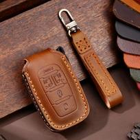for Chrysler 300C Car Key Grand Voyager PHEV Luxury Car Key Decoration Protective Cover Keychain Accessories brown