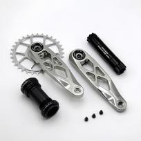 EVOSID Ultralight MTB Bike Crank 165mm DUB Axis 29mm Mountain Bicycle Crankset 170mm 3-nail Straight Installation For Enduro AM 160mm