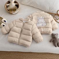 Kids Reversible Short Embroidered Padded Jacket Winter Warm Coat For Toddler Boys Girls 130cm ruda