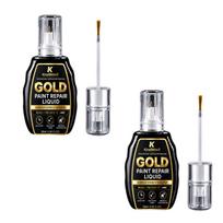 Gold Touch Up Paint for Surface Repair, 20ml Quick Dry Paint Repair Liquid Indoor Outdoor Use 2pc