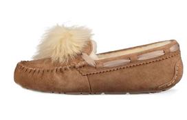UGG Dakota Pom Pom Slip On Brown Women's 36 beige