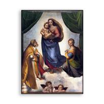Senovinis aliejinis paveikslas Siksto Madonna spausdina Plakatas Įžymūs Raffaello Santi paveikslėliai Drobės tapyba Klasikinis menas Namų dekoras 70x120 No Frame