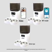 Pet Smart Feeder: Automatic Cat/Dog Food Bowl with Remote Video Feeding WIFI (Tuya App) - No Adapter