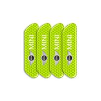 4PCS/set Car Door Reflective Sticker Night Light Warning Decal For MINI Cooper Countryman Clubman F54 F56 F55 F60 R60 R61 žalia