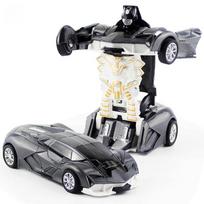 Vieno mygtuko automatinio transformavimo robotas Automobilio modelio žaislas berniukams Vaikams Plastikinės juokingos veiksmo figūrėlės Deformuojančios transporto priemonės Automobilis vaikas blue
