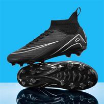 Nauji vyriški futbolo bateliai Kvėpuojantys futbolo batai Itin lengvi Profesionaliems treniruotėms Unisex Futsalo Didmeninė prekyba Patalpų 39 black