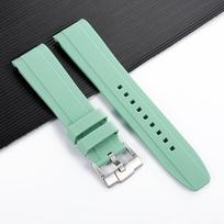 20mm 22mm Strap for Swatch for Moonswatch Curved End High Quality Silicone Watchband Replacement Wristband Sport Watch Band 20mm gray