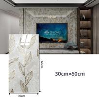 60*30cm Storas Auksinės Folijos Lipnus Plytelės Lipdukas, Dirbtinio Keramikos Plytelės Tapetas Vandeniui Atsparus Sienos Lipdukas Virtuvės & Svetainės Dekoras 6PCS gray