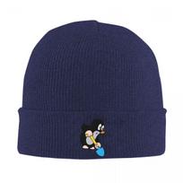 New Mole Digging Knit Hat Beanie Winter Hats Warm Hiphop Krtek Little Maulwurf Cute Cartoon Caps Unisex Women blue