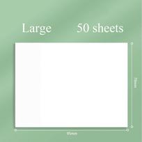 50 Sheets Portable 50 Sheets Sticky Notes Transparent Waterproof Note Paper Bookmark Marker