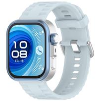 Originalus silikonas Huawei Watch Fit 4 pro 3 dirželiui Išmaniojo laikrodžio priedai Pakeičiama juosta Apyrankė Huawei Watch fit 4 juosta Huawei fit 4-4 pro šviesiai mėlyna spalva