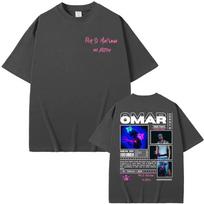 Omar Courtz Por Si Manana No Estoy Tour Graphic T-shirts Men Women Fashion Retro T Shirt T Shirt Streetwear 2XL gray