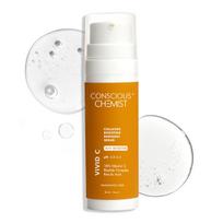 Conscious Chemist® Dull Skin, Dark Circles & Fine Lines Treatment 10% Vitamin C Face Serum | For Glowing Skin | Tested for Oily Skin With Ferulic Ac white