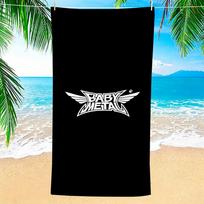B-Babymetal Towel Microfiber Beach Towel, Quick-Dry, Sand-Free, Ultra-Fine Fiber, Super Soft. 60x35CMSYJ60 white
