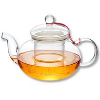 Wilmax thermal glass teapot for brewing tea 1200ml